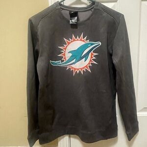 Gray Sweatshirt with Dolphin Logo, Boys S- 14/16